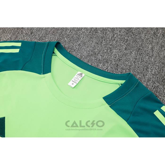 Tuta da Track Messico Manica Corta 2024-2025 Verde - Pantaloncini